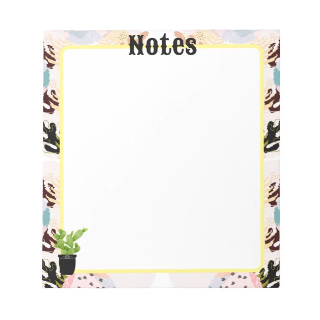 I LIEBE PFLANZE NOTIZBLOCK (Vorderseite)