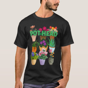 I Liebe Pflanze POT-KOPF T-Shirt