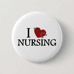 I Liebe-Pflege Button