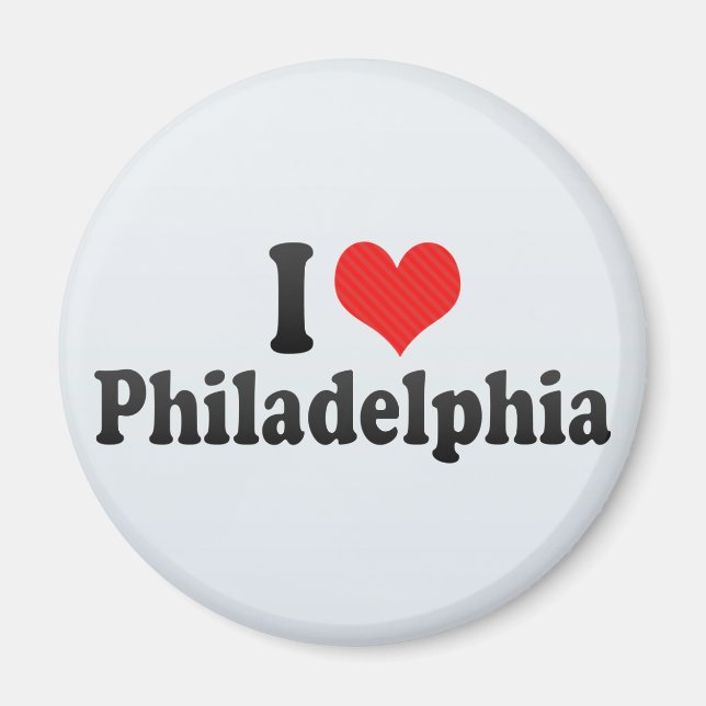 I Liebe Philadelphia Magnet (Vorne)