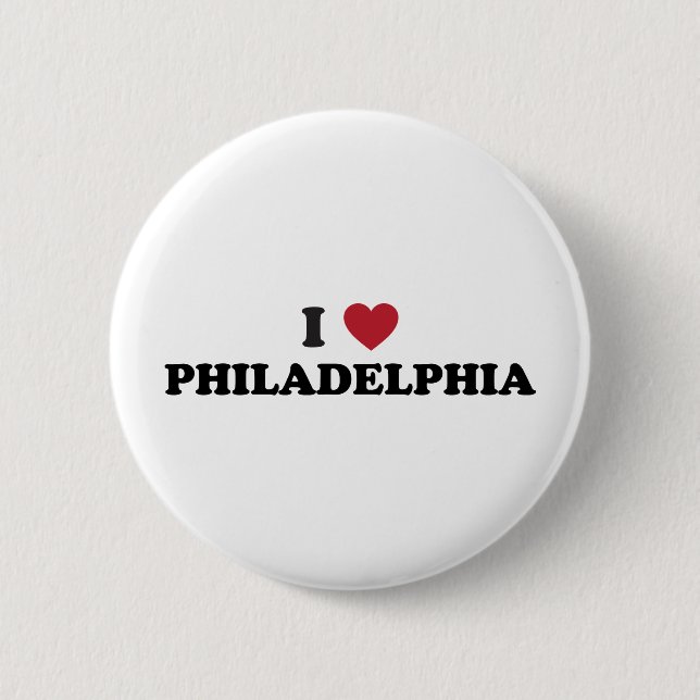I Liebe Philadelphia Pennsylvania Button (Vorderseite)