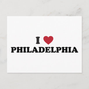 I Liebe Philadelphia Pennsylvania Postkarte