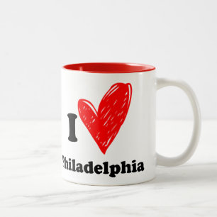I Liebe Philadelphia Zweifarbige Tasse