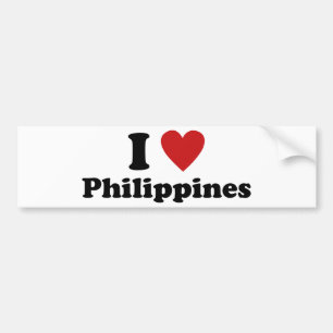 I Liebe Philippinen Autoaufkleber