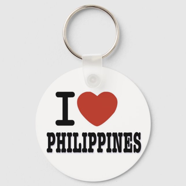 I LIEBE PHILIPPINEN SCHLÜSSELANHÄNGER (Vorderseite)