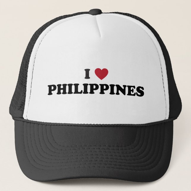I Liebe Philippinen Truckerkappe (Vorderseite)