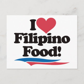 I Liebe Philippinische Ernährung Postkarte