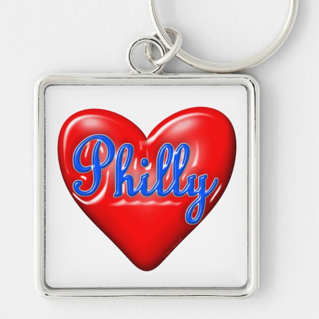 I Liebe Philly Schlüsselanhänger (Vorne)
