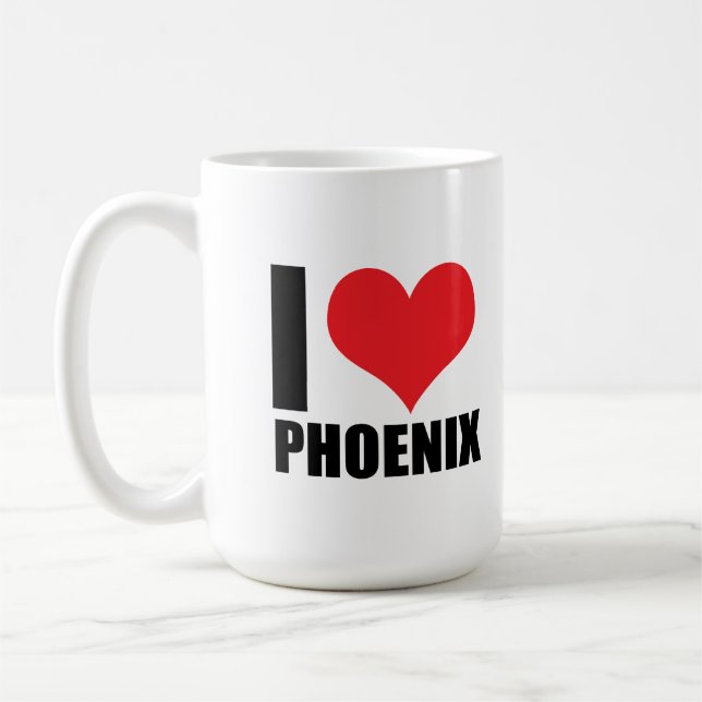 I Liebe Phoenix Kaffeetasse (Links)