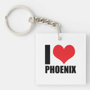 I Liebe Phoenix Schlüsselanhänger