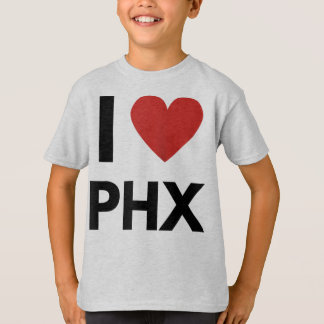 I Liebe PHX Herz Phoenix Liebe Fan Apparel Raglan  T-Shirt