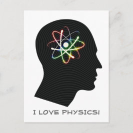 I LIEBE PHYSICS | Geek Postkarte