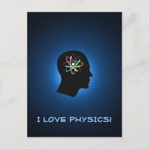 I LIEBE PHYSICS - Grüße Postkarte