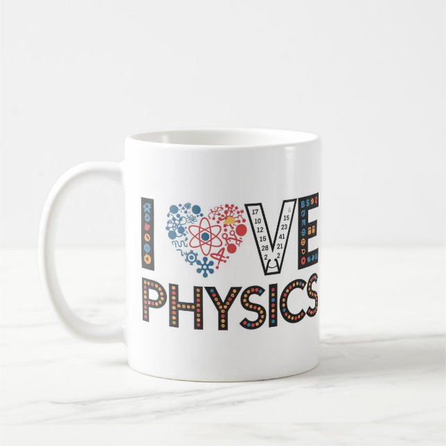 I LIEBE PHYSICS KAFFEETASSE (Links)