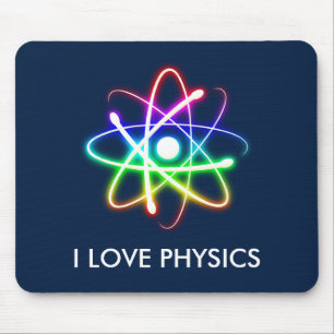 I LIEBE-PHYSIK - dunkelblaues mousepad
