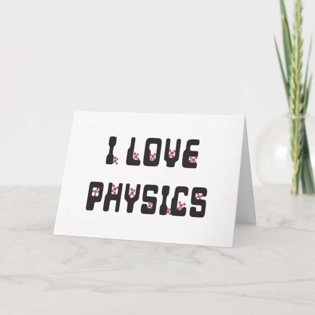 I Liebe Physik Karte (Vorderseite)
