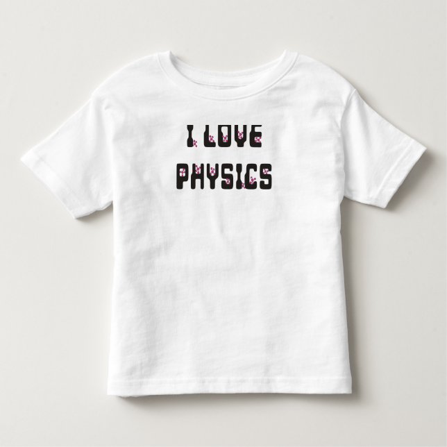 I Liebe Physik Kleinkind T-shirt (Vorderseite)