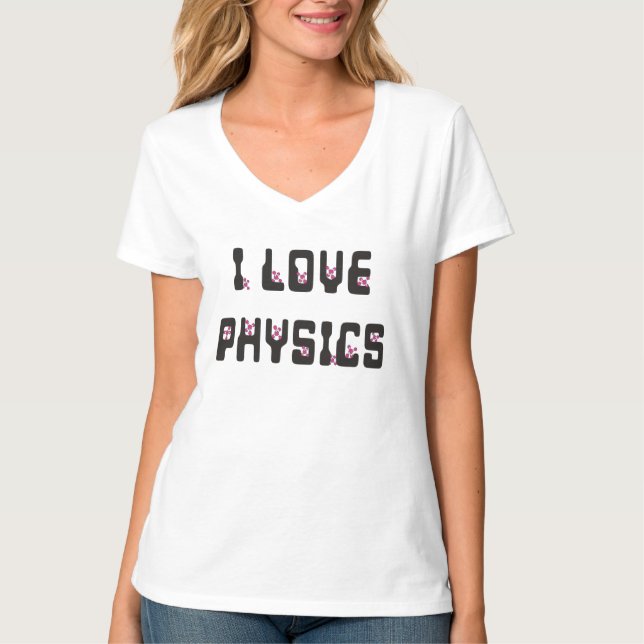 I Liebe Physik T-Shirt (Vorderseite)