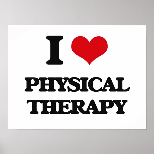 I Liebe Physikalische Therapie Poster (Vorne)