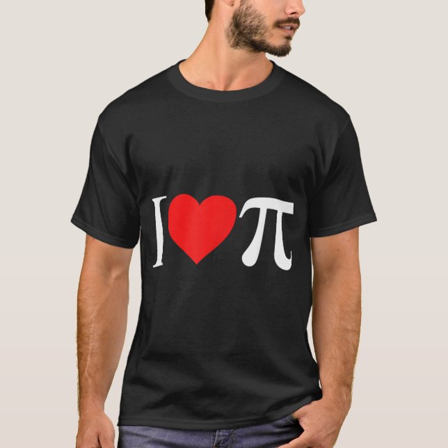 I Liebe Pi Pi Day Funny für T-Shirt (Vorderseite)