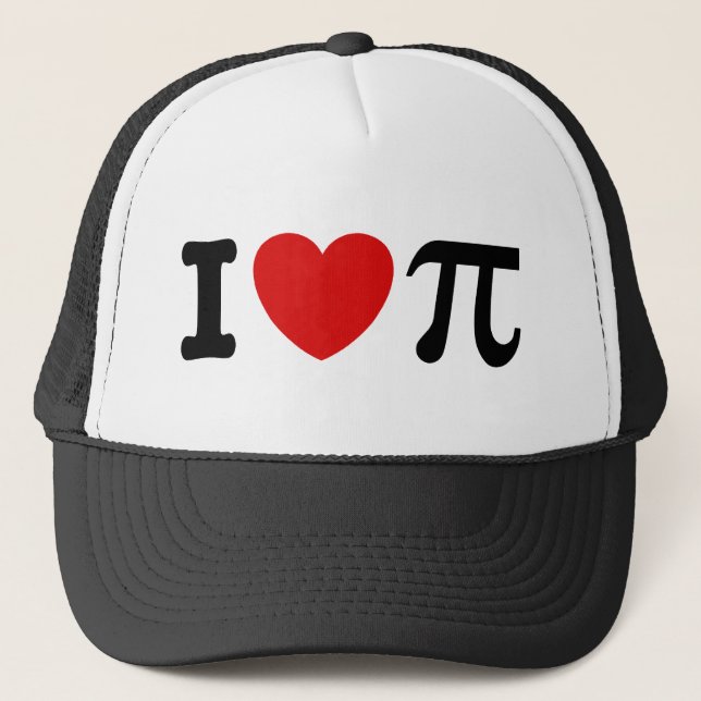 I LIEBE PI TRUCKERKAPPE (Vorderseite)