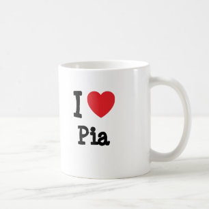 I Liebe Pia Herzstück T - Shirt Kaffeetasse