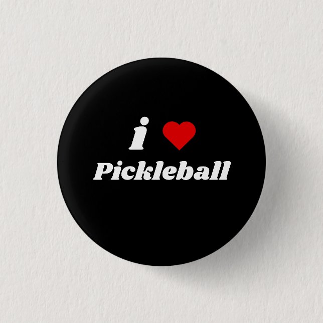 I Liebe Pickleball Button (Vorderseite)