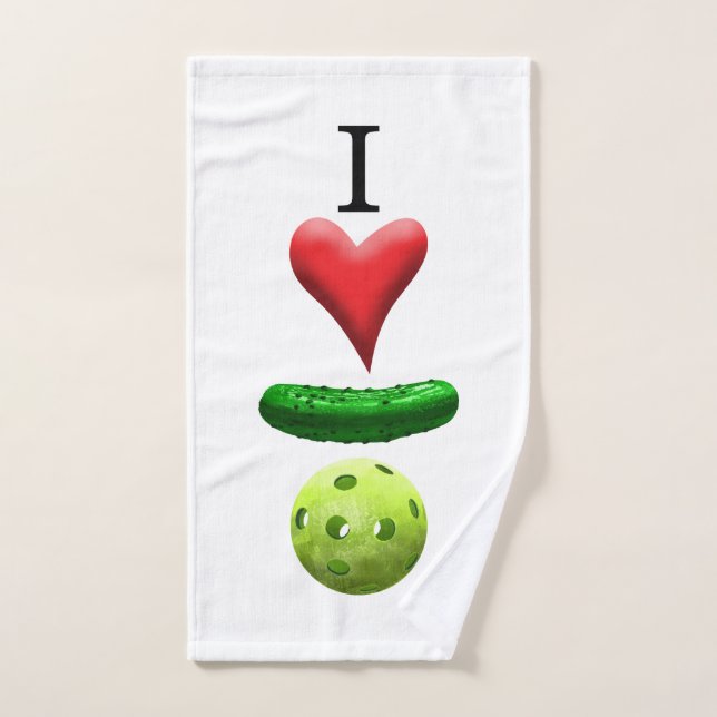 I Liebe Pickleball-Logo - Sweet Towel Handtuch (Handtuch)