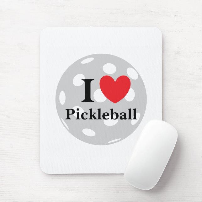 "I Liebe Pickleball" Mousepad (Mit Mouse)