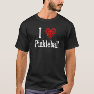 I Liebe Pickleball Pickleball Heart Paddle Sports T-Shirt