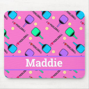 I Liebe Pickleball pink Mousepad