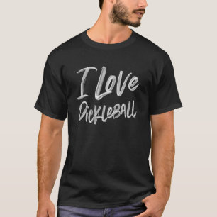 I Liebe Pickleball Player Female Sports Hobby T-Shirt