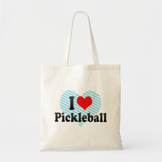 I Liebe Pickleball Tragetasche (Vorne)