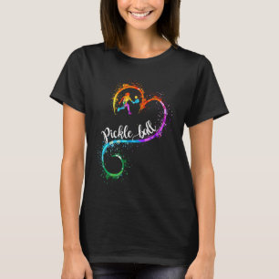 I Liebe Pickleball Wasserfarben Pickleball Girl Pl T-Shirt