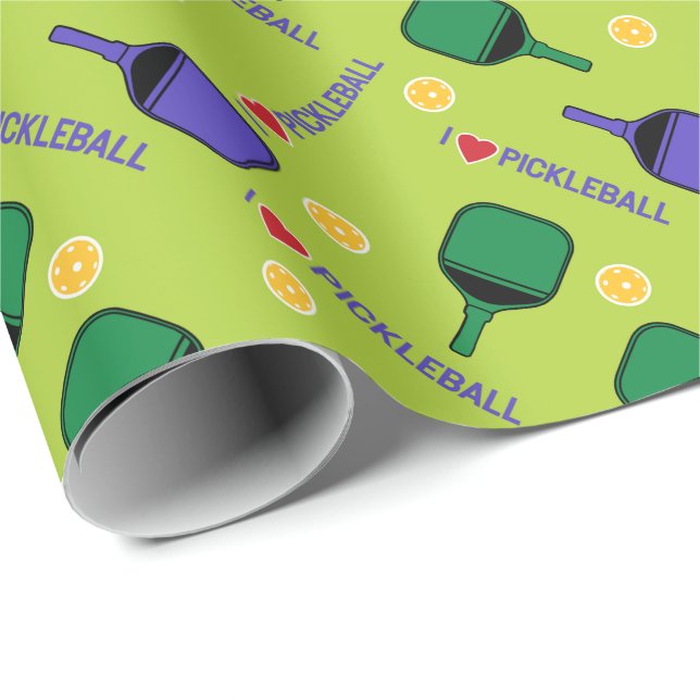 I Liebe Picklebellgrün Geschenkpapier (Rolleneckpunkt)