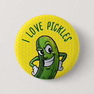I Liebe Pickles Button