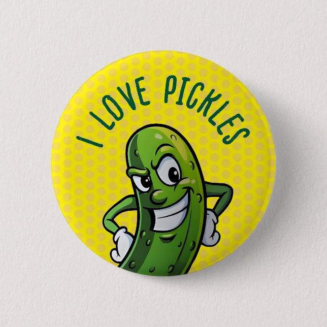 I Liebe Pickles Button (Vorderseite)