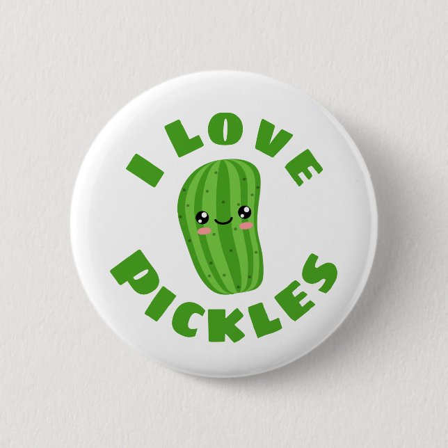 I Liebe Pickles Button (Vorderseite)