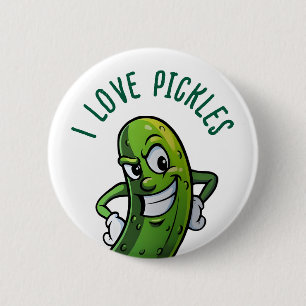 I Liebe Pickles Button
