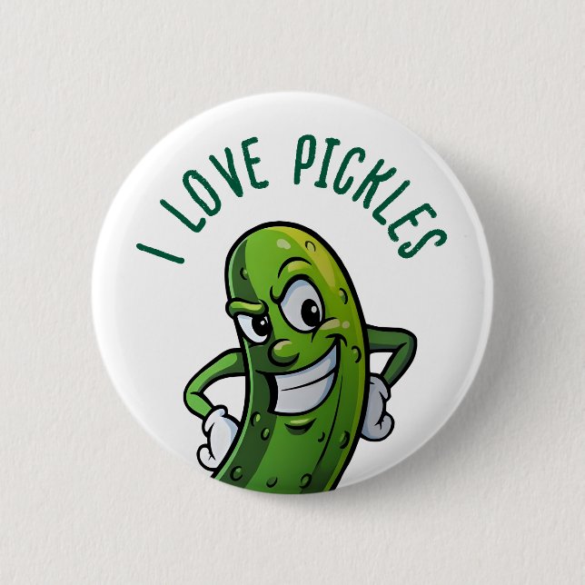 I Liebe Pickles Button (Vorderseite)
