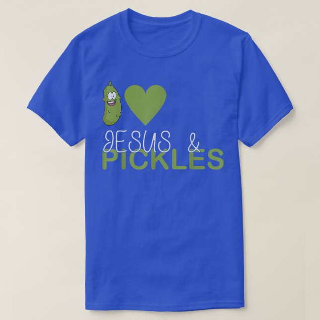 I Liebe Pickles & Jesus, Pickles Gemüsebau V T-Shirt (Design vorne)