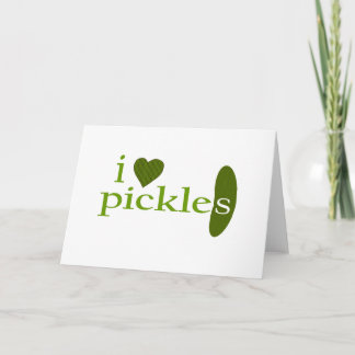 I Liebe Pickles Karte