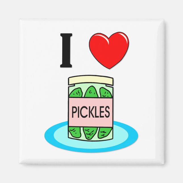 I Liebe Pickles Magnet (Vorne)