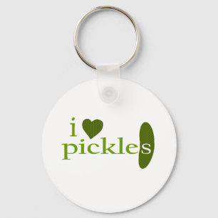 I Liebe Pickles Schlüsselanhänger