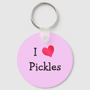 I Liebe Pickles Schlüsselanhänger