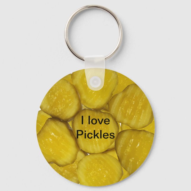 I Liebe Pickles Schlüsselanhänger (Vorderseite)