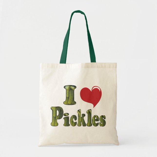 I Liebe Pickles Tragetasche (Vorne)