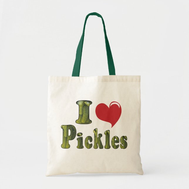 I Liebe Pickles Tragetasche (Vorne)