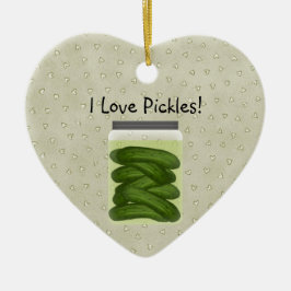 I Liebe Pickles Weihnachtsschmuck