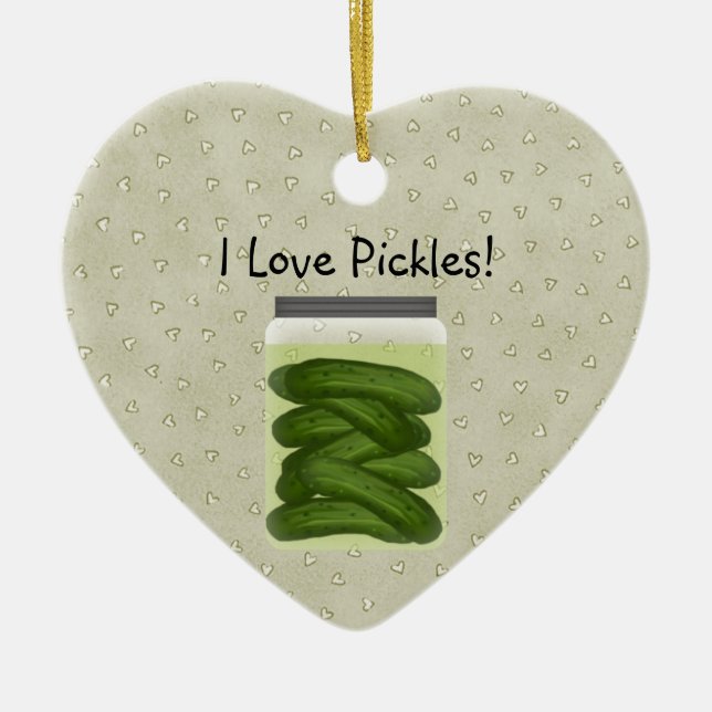 I Liebe Pickles Weihnachtsschmuck (Vorne)